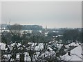 Snowy roofscape, Grantham, Easter 2008 in NG31 9HS