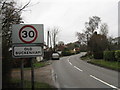 Old Buckenham, Village entrance in Old Buckenham