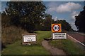 Road signs on edge of Thornton le Dale in YO18 7LX