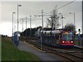 Sheffield Supertram at Birley Lane tram stop in S20 6RZ
