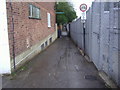 Footpath alongside railway line, Strawberry Hill in TW2 5QY