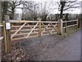Gate to forestry track off Scratchings Lane in GU28 9JY
