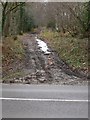 Muddy track off the A272 near Petworth in GU28 0HF