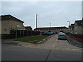 Looking from Merryfield Close into Farleigh Close in PO9 4RT