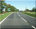 Approaching the turning to Girvan on the A75 in DG8 6LX