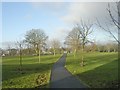 Peel Park - viewed from Peel Park View in BD3 0PP