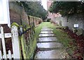 Avington, St Mary: church path in SO21 1FS