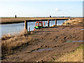 Maintenance boat moored below Marsh Farm, Runham in NR29 3EH
