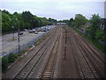 Railway Lines looking south from The Drive, Radlett in WD7 7DJ