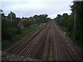 Railway Lines looking north from The Drive, Radlett in WD7 7DJ