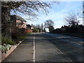 Looking up Bank Farm Road towards the back of Priory School in SY3 9AB