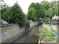 The River Ravensbourne east of Waterbank Road, SE6 in BR1 4PB