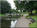Fox Alley Swing Bridge in Vines Park, Droitwich in WR9 8JQ