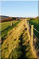 Footpath adjacent to Caravan Site near Eype in DT6 5JZ