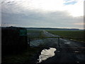 A track to Brumptons Farm on the Lincolnshire Wolds in LN9 5NW