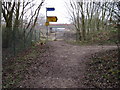 Footpath at site of East Didsbury Metrolink Station in M20 5LB