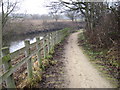 Footpath beside River Mersey near East Didsbury in SK8 2PD