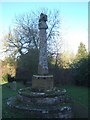 Cross in churchyard in EX15 2NL