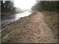 Footpath beside River Mersey near Didsbury in M22 4ZS