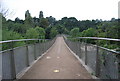 Crossing the Kent Messenger Millennium Bridge in ME16 0SD