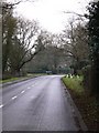Looking along the B2128 towards Wonersh in GU4 8LR