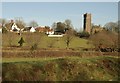 View towards the church, Morchard Bishop in EX17 6RU