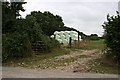 Bales at the field edge. in TR8 4LT