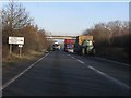 A534 at Bradeley Road overbridge in CW1 5LZ