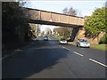 Railway overbridge, A50 at Holmes Chapel in CW4 8FJ