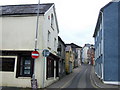 Looking up St Mary's Street in SA43 1BT