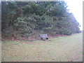 Seat on the edge of Rowland Plantation in DN15 0DB