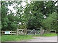 Gate and trees in LE17 6PD