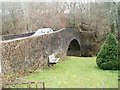 Side view of Sirhowy River bridge, Gelligroes in NP12 2JP