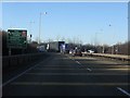 Local direction signs, A5 at the Shrewsbury ring road in SY2 5PW