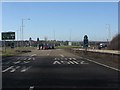 Shrewsbury Ring Road approaching Bayston Hill roundabout in SY3 9PA
