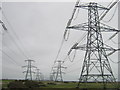 Pylons from Dungeness Power Station in TN29 9JH