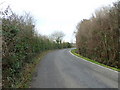 Approaching a bend in Marsh Lane in PO20 1SP
