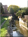 The River Ravensbourne south of Bamford Road, BR1 in BR1 4PB
