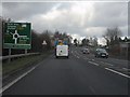 A5 (A483) approaching Gledrid roundabout in SY10 7TH
