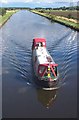 A Narrow Boat approaching Stubbs Bridge, Kellingley in DN14 0TD