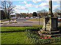 Vicarage Street roundabout and war memorial, Nuneaton in CV11 4NU