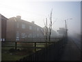 Bedale Road, Aiskew on a misty morning in DL8 1XH