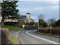 Road scene including Hanley Cwrt, south of Usk in NP15 1TA