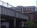 East Finchley Tube station bridge and offices in N2 9HL
