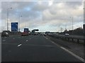 M6 Motorway crossing the Cheshire Lines railway in WA1 4RW