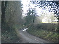 Road rises to pass Owls Barton in TA5 2EL