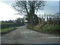 Clyst William Cross; the road to Plymtree in EX14 3HN
