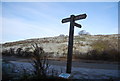 North Downs Way signpost, Hubbards Hill in ME17 2EJ