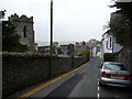 Part of the town of Aberdyfi in February in LL35 0EF