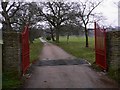 Gates and avenue at Wintershall in GU5 0FE